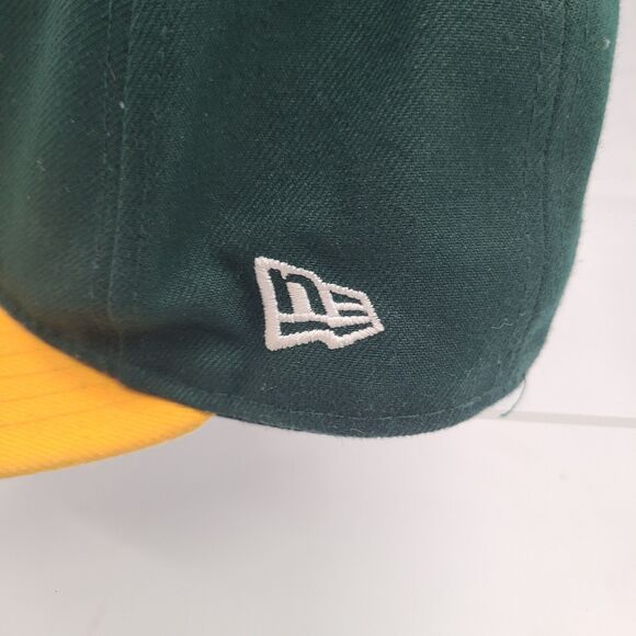 Oakland A's New Era Official On-Field Cap Fitted Size 7 1/8 59FIFTY - Picture 3 of 7